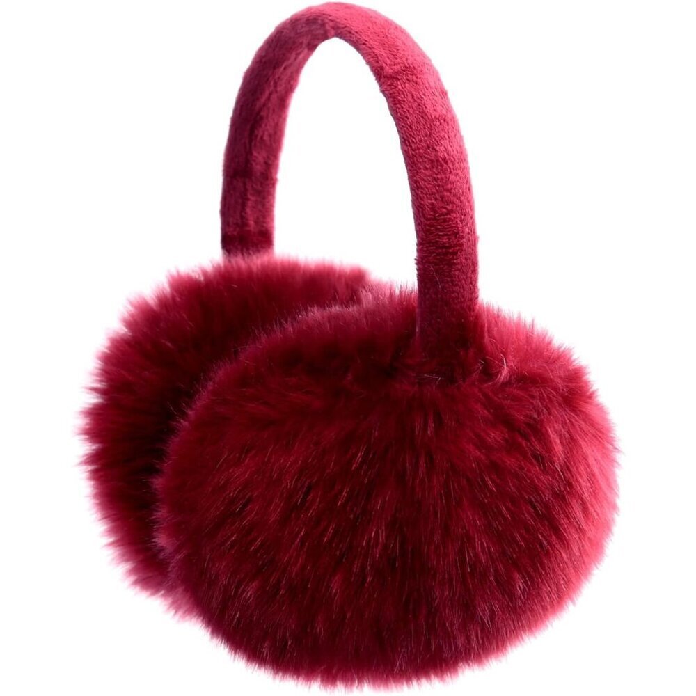 Winter Ear Muffs Women Soft Plush Adjustable Ear Cover Outdoor Warm Accessory